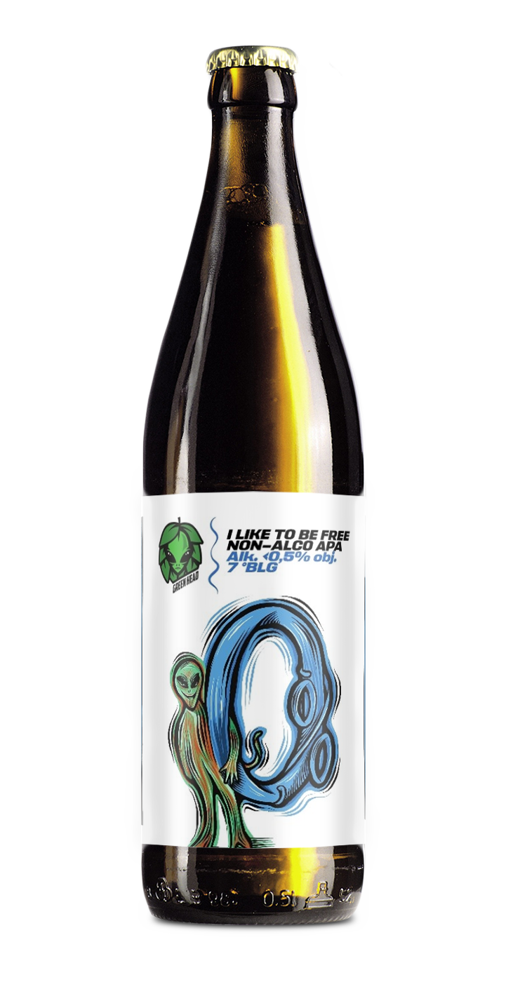I LIKE TO BE FREE Non-Alco APA browar green head